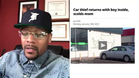 car thief returns to scold mom|car thief scolds mother.